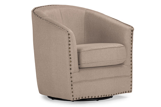 Baxton Studio - Porter Living Room Chair - DB-182-beige view 1