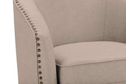 Baxton Studio - Porter Living Room Chair - DB-182-beige view 3