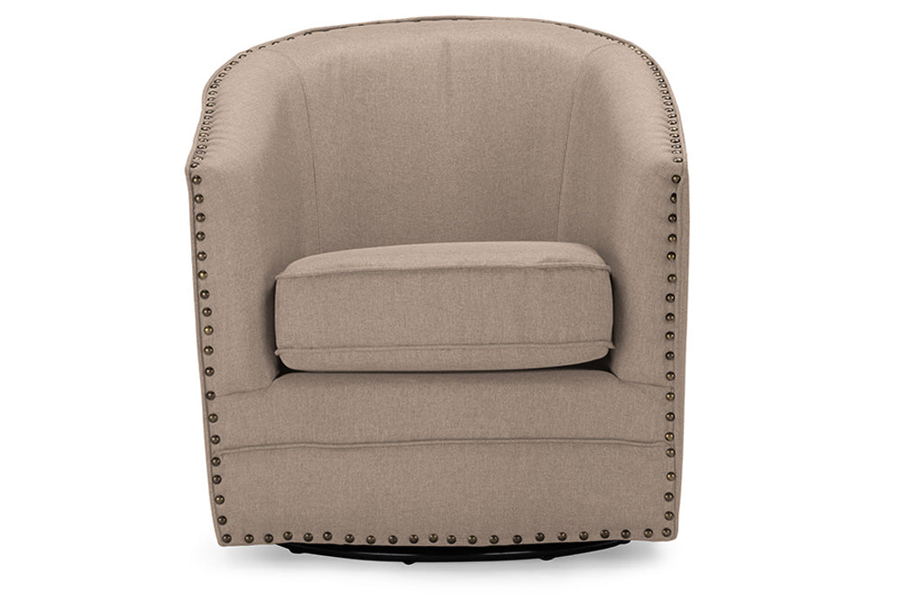 Baxton Studio - Porter Living Room Chair - DB-182-beige view 5
