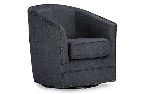 Baxton Studio - Porter Living Room Chair - DB-182-gray view 1