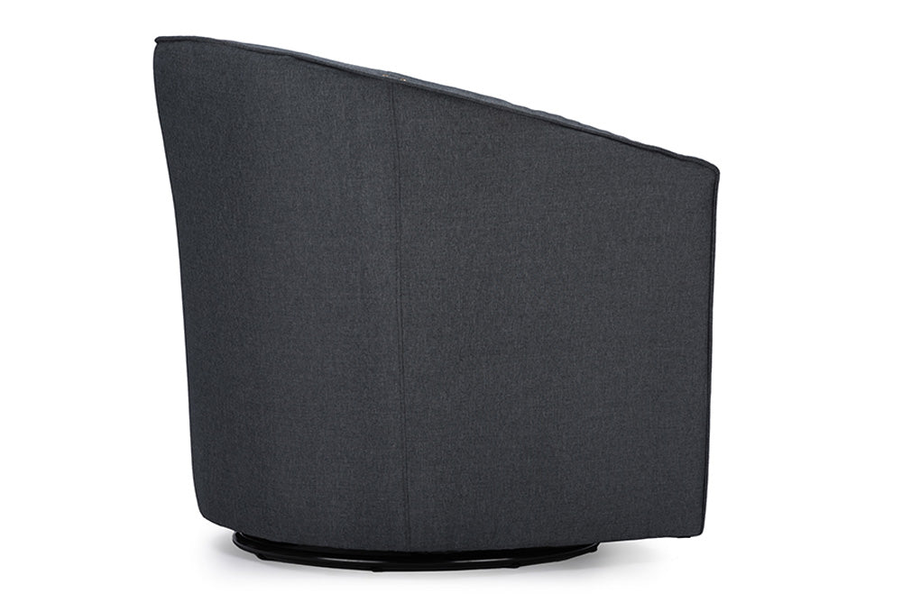 Baxton Studio - Porter Living Room Chair - DB-182-gray view 2