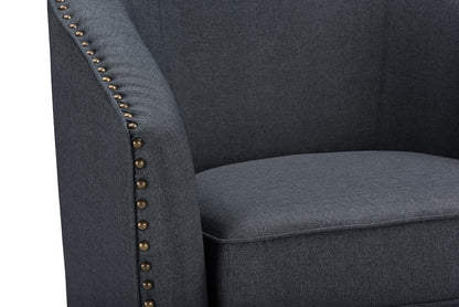 Baxton Studio - Porter Living Room Chair - DB-182-gray view 3