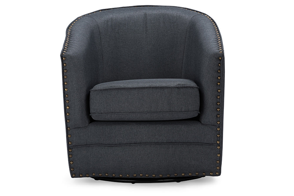 Baxton Studio - Porter Living Room Chair - DB-182-gray view 5
