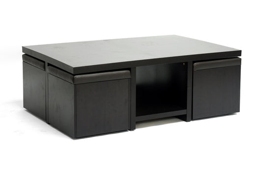 Baxton Studio - Prescott Dining Set in Dark Brown - CT-1190-CTS-1190 view 1