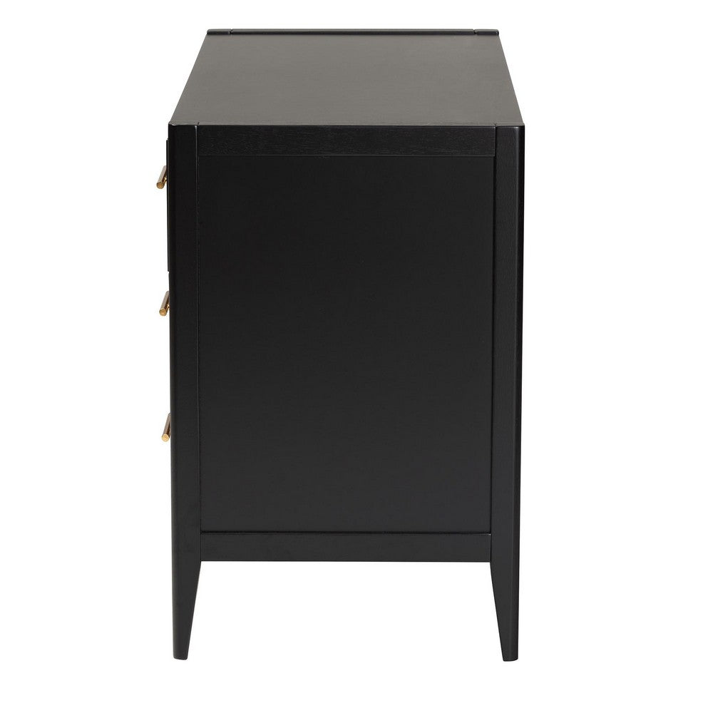 Baxton Studio - Primrose Dresser in Black - SW8000-66D6D-6DW-Black-Dresser view 4