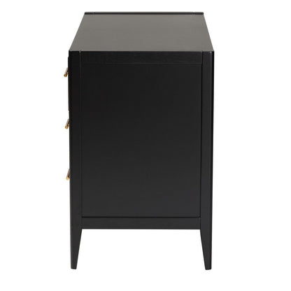 Baxton Studio - Primrose Dresser in Black - SW8000-66D6D-6DW-Black-Dresser view 4