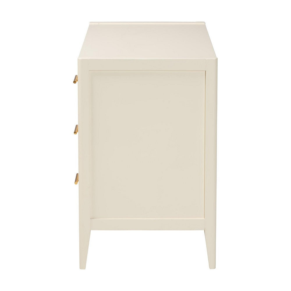 Baxton Studio - Primrose Dresser in Ivory - SW8000-66D6D-6DW-Ivory-Dresser view 4