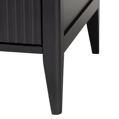 Baxton Studio - Primrose King Bedroom Set in Black - SW8596-Black-4PC King Bedroom Set view 7