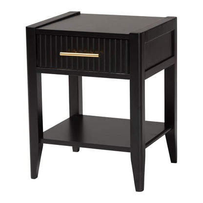 Baxton Studio - Primrose King Bedroom Set in Black - SW8609-Black-4PC CaNopy King Bedroom Set view 4