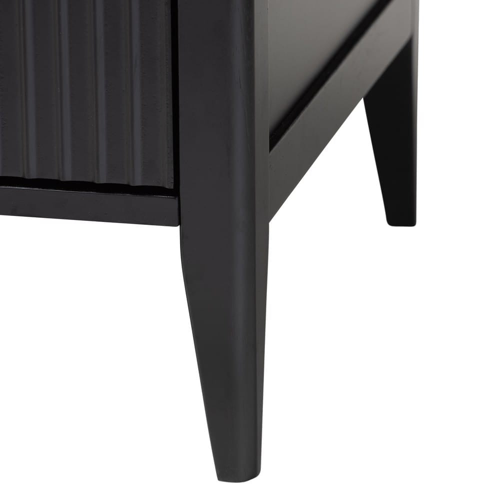 Baxton Studio - Primrose King Bedroom Set in Black - SW8609-Black-4PC CaNopy King Bedroom Set view 7