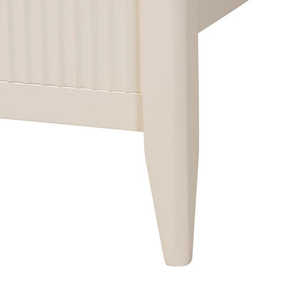 Baxton Studio - Primrose King Bedroom Set in Ivory - SW8596-Ivory-4PC King Bedroom Set view 9