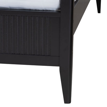 Baxton Studio - Primrose King Size Bed in Black - SW8609-Black-CaNopy King view 5