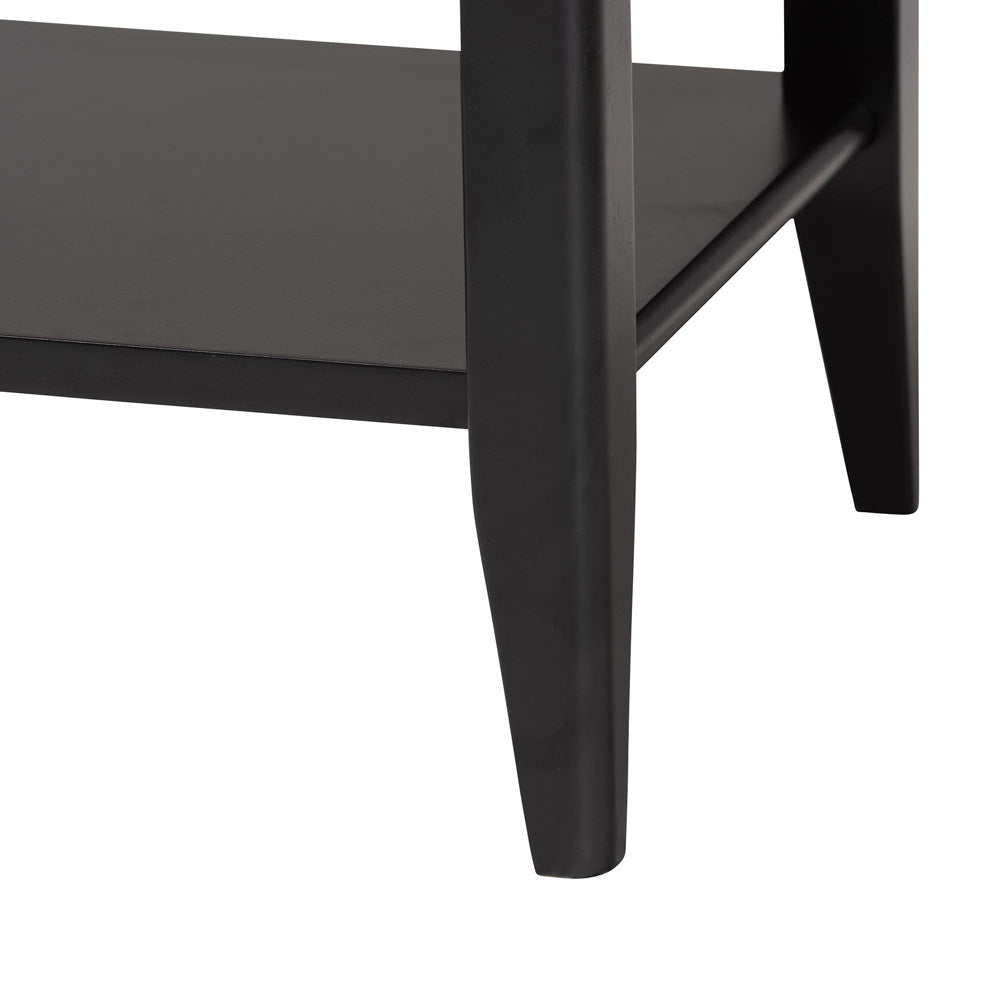 Baxton Studio - Primrose Nightstand in Black - SW8000-66NS-Black-NS view 6