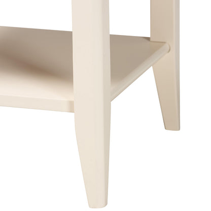 Baxton Studio - Primrose Nightstand in Ivory - SW8000-66NS-Ivory-NS view 6