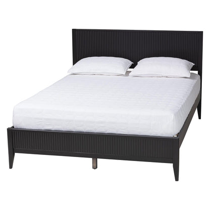 Baxton Studio - Primrose Queen Bedroom Set in Black - SW8596-Black-4PC Queen Bedroom Set view 3
