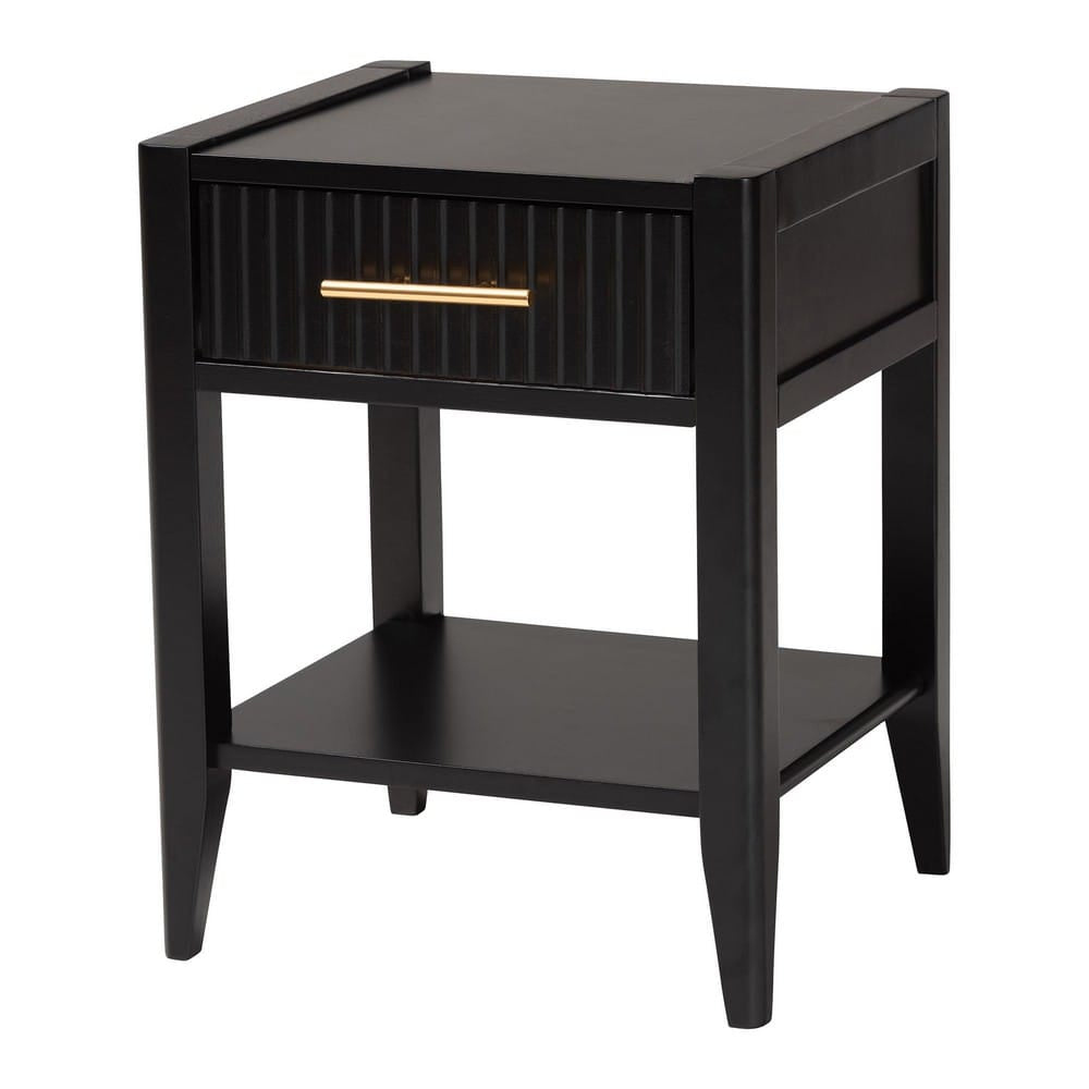 Baxton Studio - Primrose Queen Bedroom Set in Black - SW8596-Black-4PC Queen Bedroom Set view 4