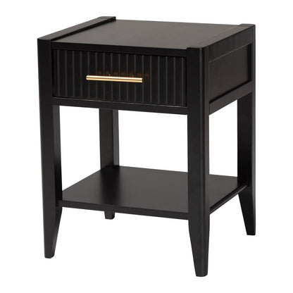 Baxton Studio - Primrose Queen Bedroom Set in Black - SW8596-Black-4PC Queen Bedroom Set view 4
