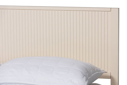 Baxton Studio - Primrose Queen Bedroom Set - SW8596-Ivory-4PC Queen Bedroom Set view 9