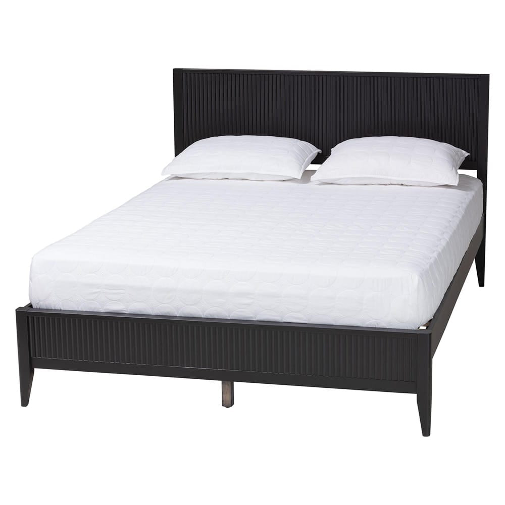 Baxton Studio - Primrose Queen Size Bed in Black - SW8596-Black-Queen view 1