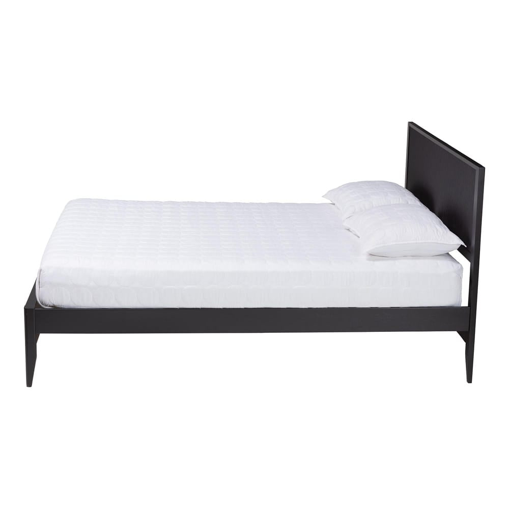 Baxton Studio - Primrose Queen Size Bed in Black - SW8596-Black-Queen view 2