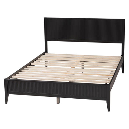 Baxton Studio - Primrose Queen Size Bed in Black - SW8596-Black-Queen view 3