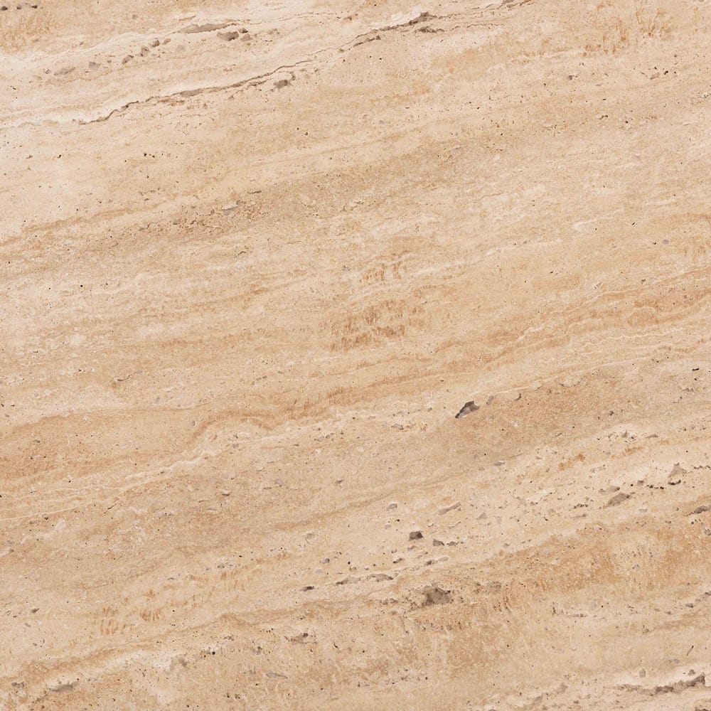 Baxton Studio - Prospero Coffee Table in Travertine/Walnut Brown - FUR6889-Natural Travertine Top-CT view 5