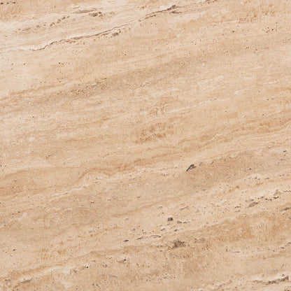 Baxton Studio - Prospero Coffee Table in Travertine/Walnut Brown - FUR6889-Natural Travertine Top-CT view 5