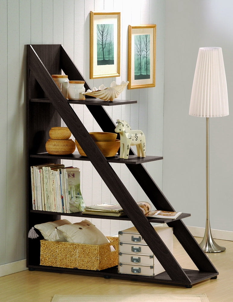 Baxton Studio - Psinta Shelf in Dark Brown - IS-2 view 4