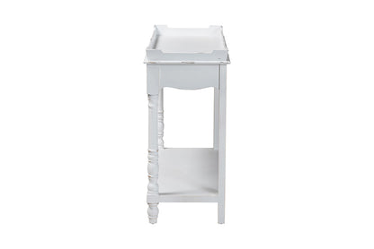 Baxton Studio - Rafferty Console Table - JY24B280-White-Wooden-Console Table view 3
