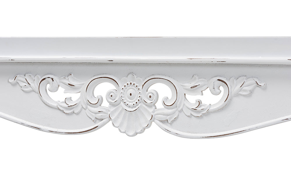 Baxton Studio - Rafferty Console Table - JY24B280-White-Wooden-Console Table view 6