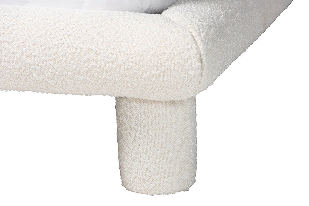 Baxton Studio - Ralayna Queen Size Bed - BBT61168 A1-Ivory-Queen view 6