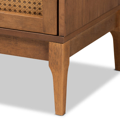 Baxton Studio - Ramiel Dresser in Natural Brown/Gold - MG9005-Ash Walnut/Rattan-6DW-Dresser view 6