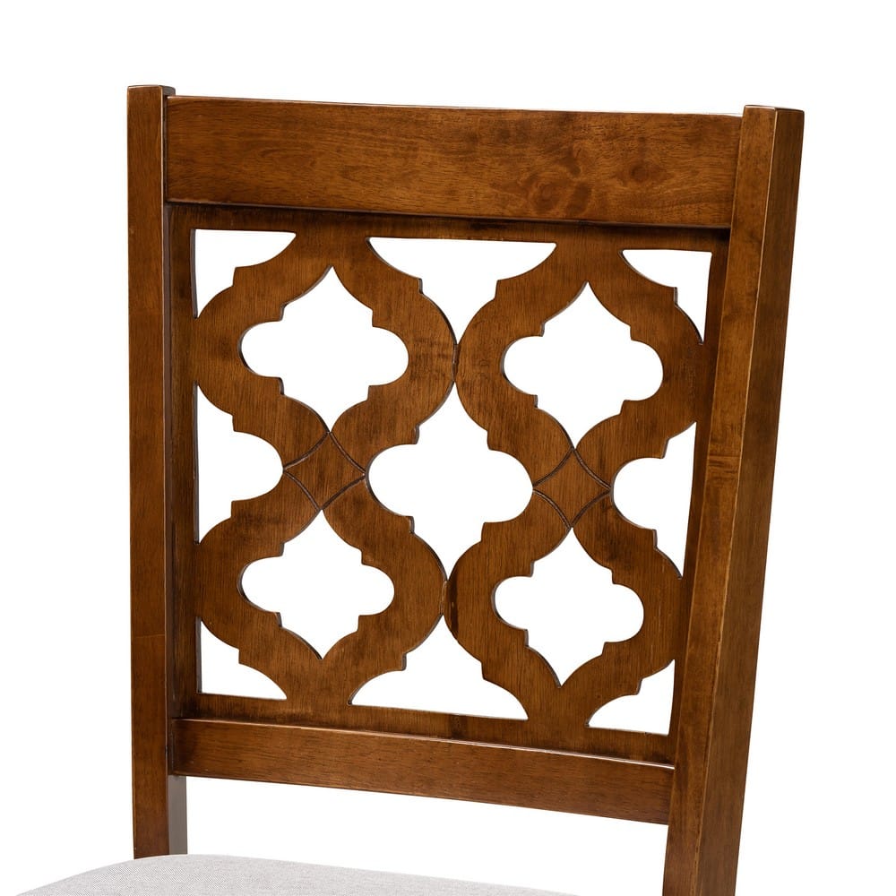 Baxton Studio - Ramiro Set of 2 Dining Chairs in Grey/Walnut Brown - RH336C-Grey/Walnut-DC-2PK view 4