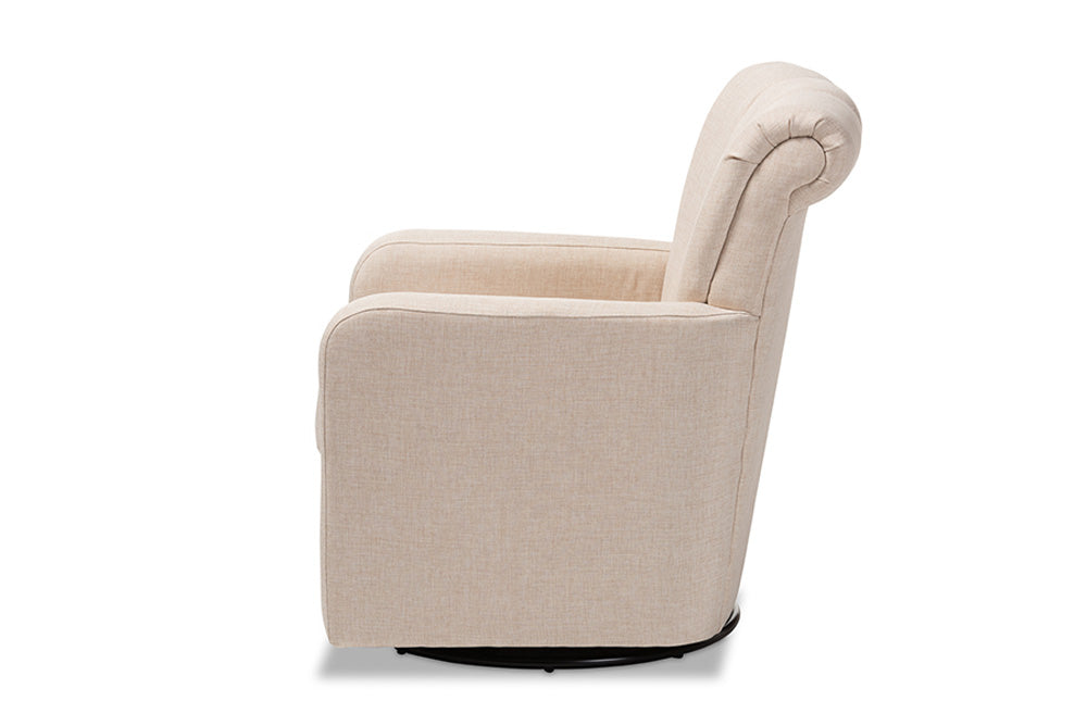 Baxton Studio - Rayner Chair - TSF7715-Beige-CC view 3