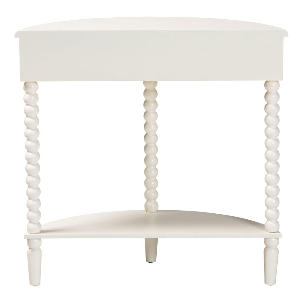 Baxton Studio - Raynera Console Table in White - JY25A031-White Wooden-Console Table view 5