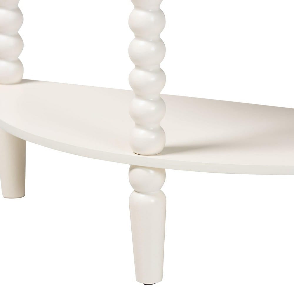 Baxton Studio - Raynera Console Table in White - JY25A031-White Wooden-Console Table view 7