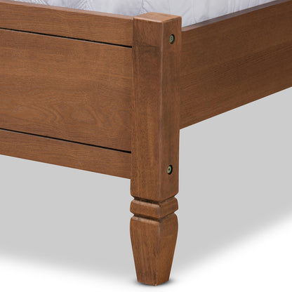 Baxton Studio - Redmond Queen Size Bed in Walnut Brown  - MG-0021-4-Walnut-Queen view 5