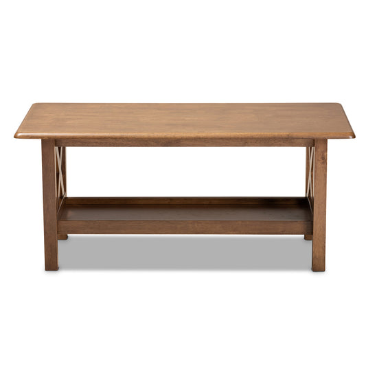 Baxton Studio - Reese Coffee Table in Brown - SW5208-Walnut-M17-CT view 2