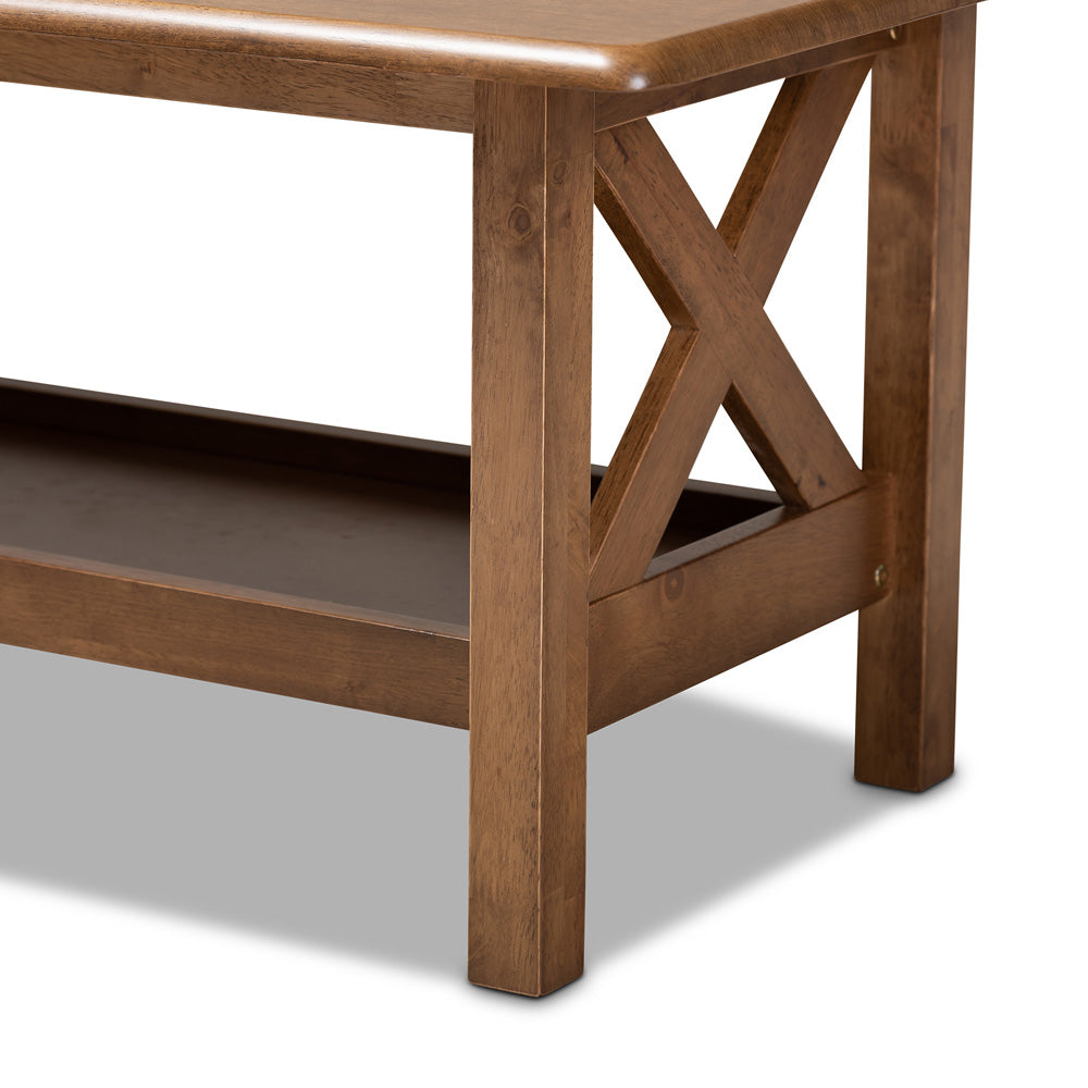 Baxton Studio - Reese Coffee Table in Brown - SW5208-Walnut-M17-CT view 5
