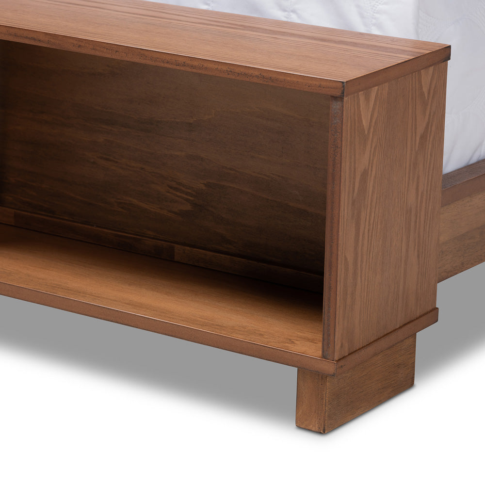 Baxton Studio - Regina Full Size Bed in Ash walnut - MG0017-Ash Walnut-Full view 5