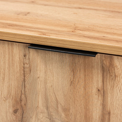 Baxton Studio - Reid Sideboard in Oak/Black - MPC8007-Oak/Black-Sideboard view 5