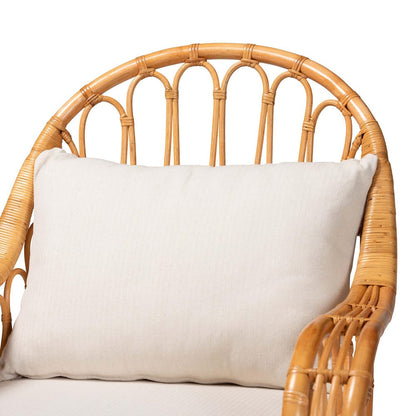 Baxton Studio - Reina Chair in Light Honey - Regal 2-Light Honey Rattan-CC view 5