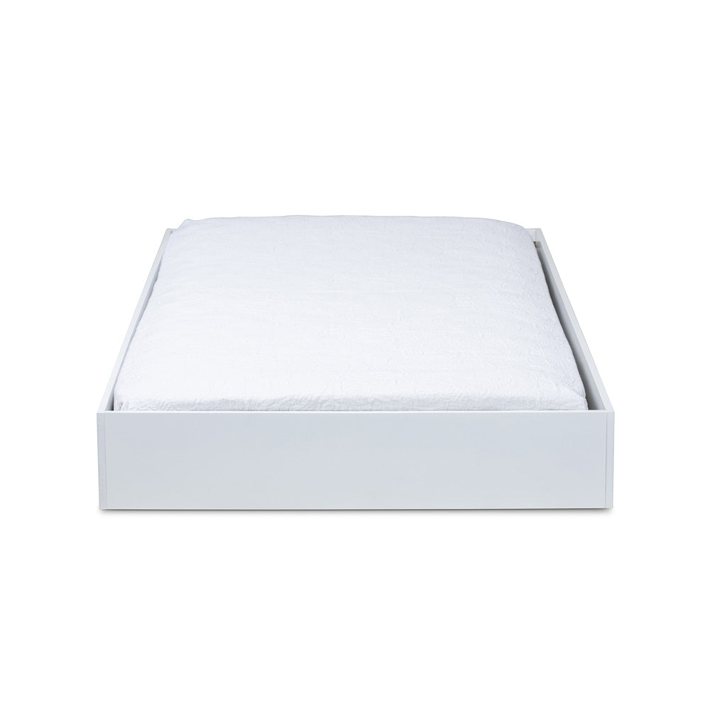 Baxton Studio - Renata Trundle in White - Renata-White-Trundle view 2