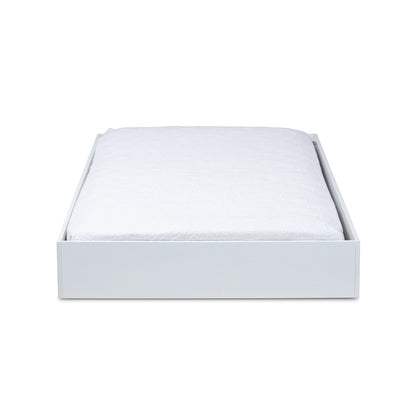 Baxton Studio - Renata Trundle in White - Renata-White-Trundle view 2