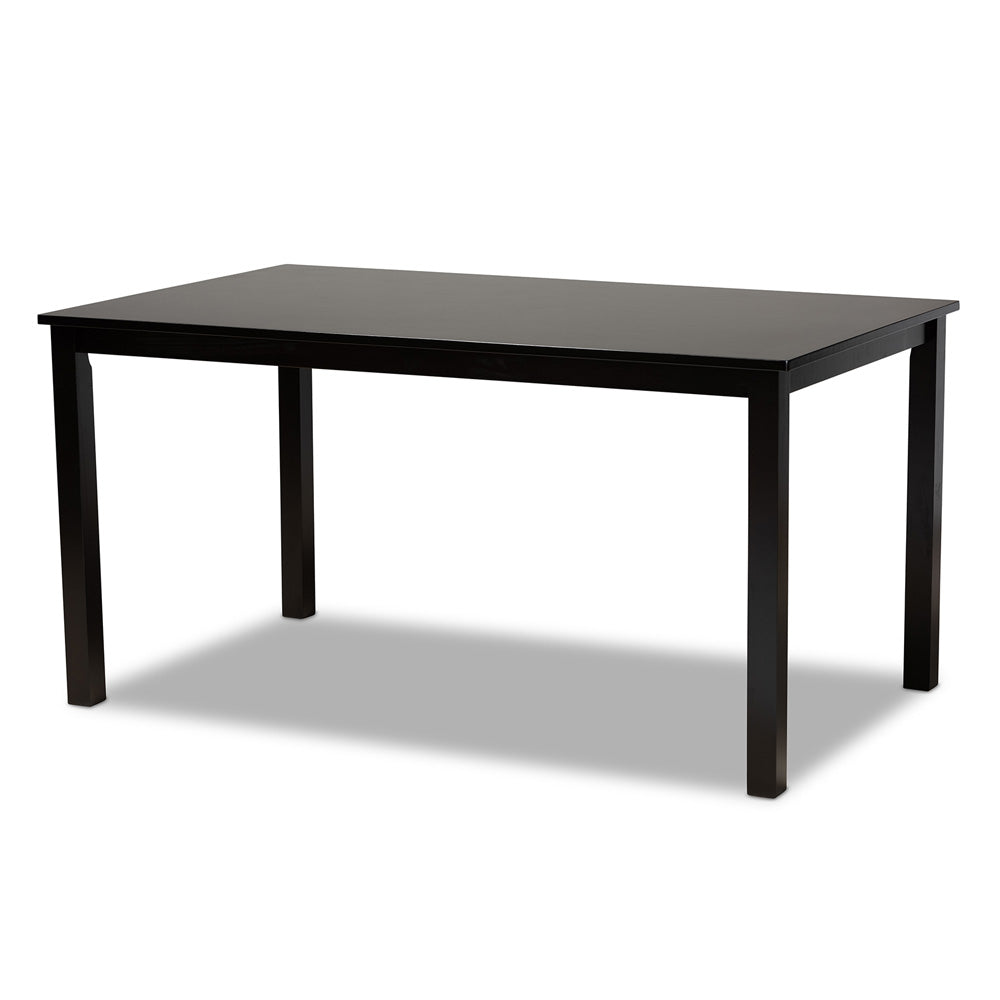 Baxton Studio - Reneau Dining Set in Grey/Espresso - RH316C-Grey/Dark Brown-7PC Dining Set view 3