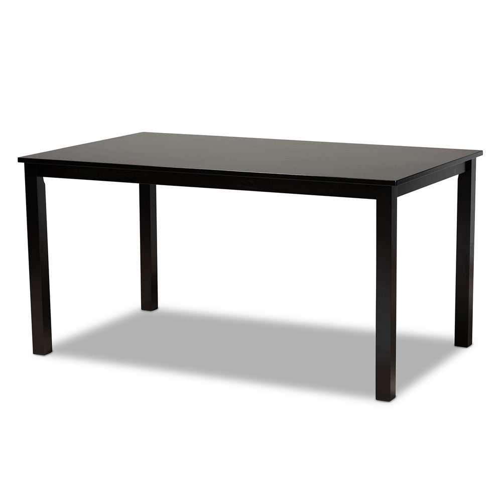 Baxton Studio - Reneau Dining Set in Sand Brown/Espresso - RH316C-Sand/Dark Brown-7PC Dining Set view 3