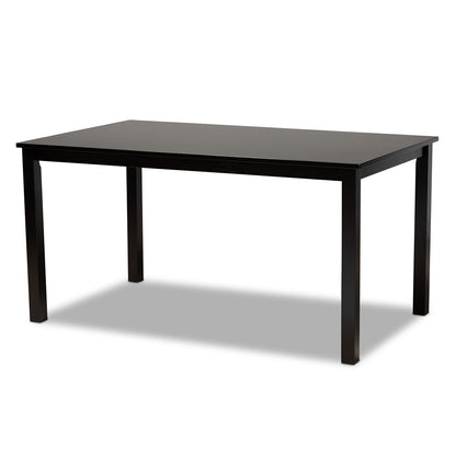 Baxton Studio - Reneau Dining Set in Sand Brown/Espresso - RH316C-Sand/Dark Brown-7PC Dining Set view 3