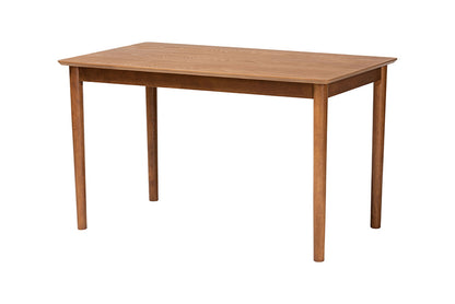Baxton Studio - Reuben Dining Bench - Reagon-Grey/Walnut-3PC Dining Nook Set view 4