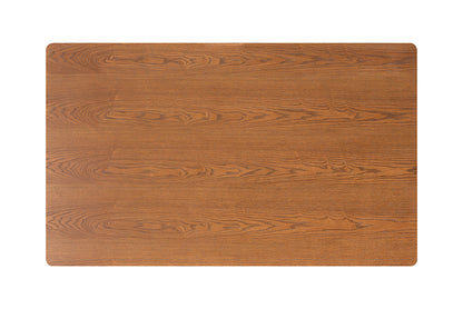 Baxton Studio - Reuben Dining Bench - Reuben-Light Beige/Walnut-3PC Dining Nook Set view 6