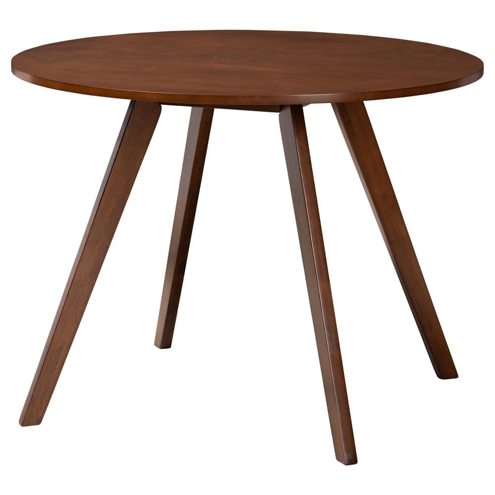 Baxton Studio - Reva Dining Set in Taupe/Walnut Brown - Everwood/Hexa-Taupe/Walnut-5PC Dining Set view 3